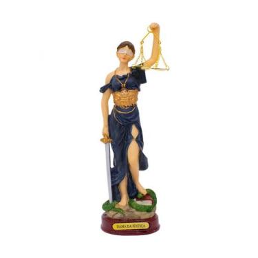 Imagem de Estatua Dama Da Justiça de Resina 23cm - Enfeite de Mesa - tasco