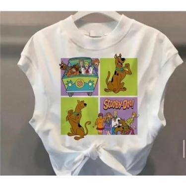 Imagem de Cropped scooby-doo - loja dinka, g, branco