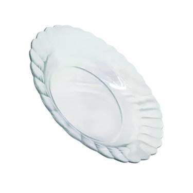 Imagem de Kit Jogo Pratos Fundo Sopa Transparente 12 Peças 22,4cm
