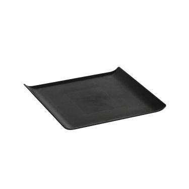Imagem de Bandeja Servir Quadrada 30x30 Preta Em Policarbonato Linha Profissional Cook Vem