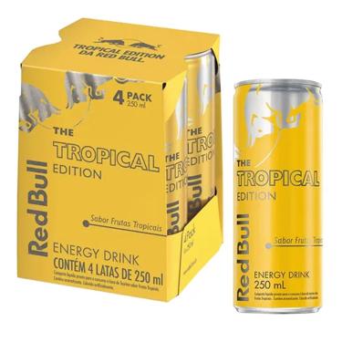 Imagem de Energético red bull Tropical Edition 250ml (4 unidades)