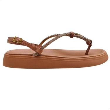 Imagem de Papete Feminina Adulta Moleca Fechamento em Fivela, 37, Nude