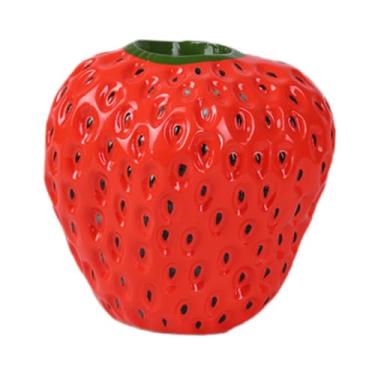 Imagem de IEUDNS Vaso de flores Organizador de desktop Bouquet Presente de aniversário Planter Floral Planter para lareira da sala de estar da sala de estar em casa, Vermelho