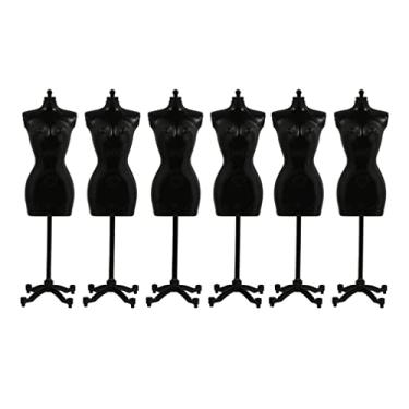 Imagem de Gadpiparty 6 peças de suporte de vestido de exibição de roupas suporte de manequim vestido feminino forma roupas manequim casa acessório manequim vestido forma coisas mini vestido de boneca plástico