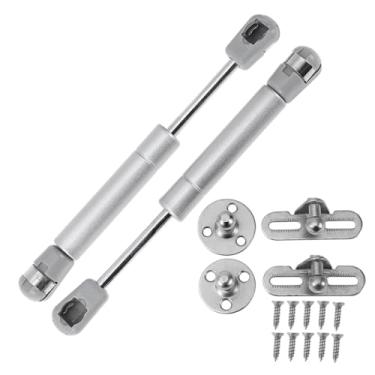 Imagem de X AUTOHAUX 150 mm/5,91" Amortecedores a gás 67N Molas a gás tom prata aço carbono 2 conjuntos RV carro caixa de armazenamento tampa caixa de armazenamento capa de porta de armário