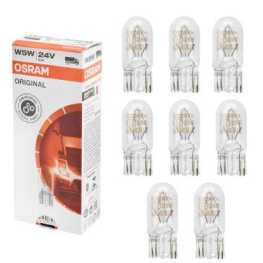 Imagem de 8 un Lâmpadas Pingão Especial Automotiva 5w 24v Ledvance Osram T10