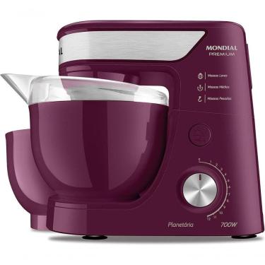 Imagem de Batedeira Com Pedestal Mondial Premium 700W BP-01P Marsala 60Hz 127V