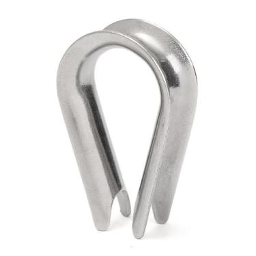 Imagem de Sapatilha Anilha Leve 12Mm Aço Inox Para Cabo De Aço e Corda - Abrolho