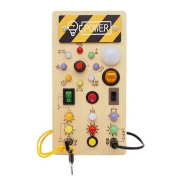 Imagem de simhoa Painel Sensorial Montessori com Luz para Crianças de 1 a 3 Anos, quadro