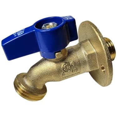 Imagem de 10 peças XFITTING 1/5.1 cm MPT/Sweat x 3/10.2 cm GHT 1/4 de volta babadores de mangueira com flange, 5-1-4 = 10XX