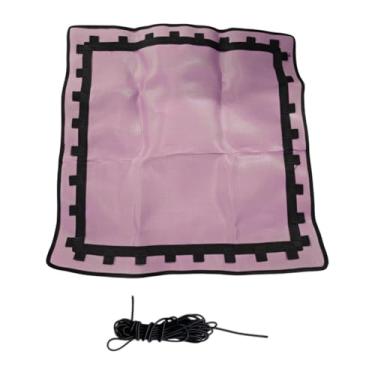 Imagem de UGPLM Tapete de reposição de trampolim Mat Mat encaixa -se de 2,8 pés de estrutura de pano para fitness treping came sala de jogo jardim externo ao ar livre, Rosa