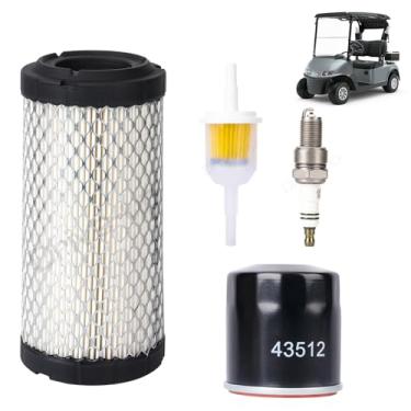 Imagem de EZGO Tune Up Kit for 2008-Up RXV and 2010-Up TXT Gas Cart w/ 4 Cycle Kawasaki Motor with Air Filter Fuel Filter Oil Filter Spark Plug,Engine Maintenance Kit for E-Z-GO