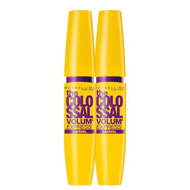 Imagem de Kit 2 Máscara de Cílios Maybelline Colossal Lavável Preto