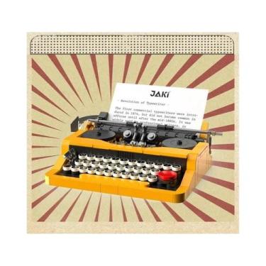 Imagem de Eletrodomésticos retrô, TV colorida, máquina de escrever, ornamento de