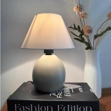 Imagem de Abajur Luminaria de Ceramica Porcelana Bivolt Com Cupula para Decoração Quarto Escritorio Decoração(Capuccino)