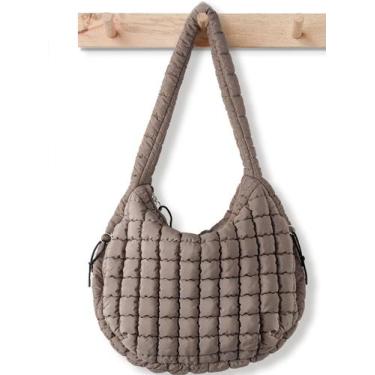 Imagem de Sacola Babysun Puffer acolchoada de nylon para mulheres, tamanho grand
