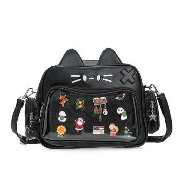 Imagem de Bolsa ZAROXOXS Kawaii Ita, mochila tiracolo para gatos com display de 