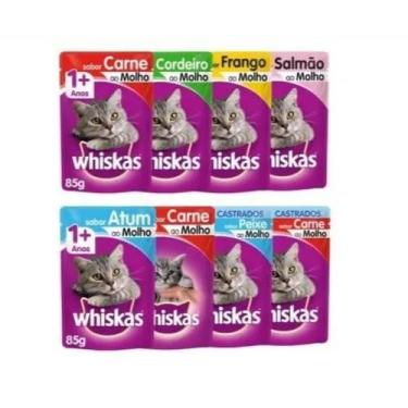 Imagem de Sachês Whiskas Sabores Variados 85gr cada, 20 SACHES
