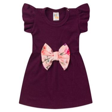 Imagem de Vestido Curto Menina - Beringela - Ame Kids, M