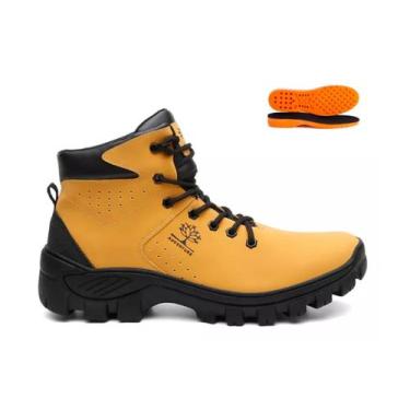 Imagem de Kit Coturno Adventure Masculino Tratorado Cano Médio + Palmilha - Obst