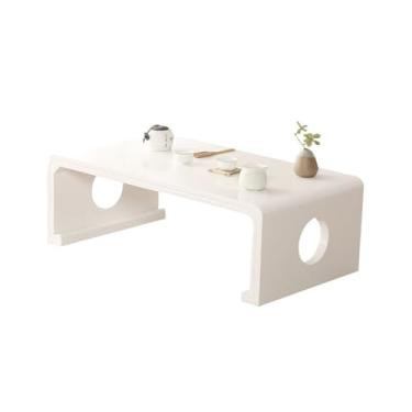 Imagem de Mesa de Centro Mesa pequena de janela saliente de madeira maciça estilo europeu, quarto sentado no chão, mesa de centro doméstica, mesa de peitoril de janela, mesa tatami Mesa de Chá(Pequeno)