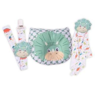 Imagem de Naninha Para Bebê + Travesseiro Anatômico + Prendedor De Chupeta - Cri