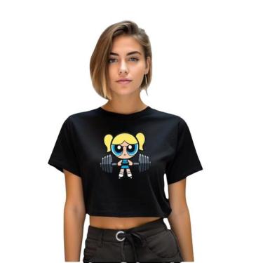 Imagem de Cropped Feminina Blusa Manga Curta Estampa Meninas Poderosas Geek - He