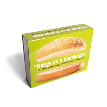 Imagem de Jogo de palavras Things on a Hamburger | Jogo de cartas inspirado em pirâmide com regras simples de jogar, super divertido para toda a família | Noite de jogo ficou mais hilária