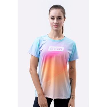 Imagem de Camiseta Feminina HUPI Córdoba, G, Azul, Laranja