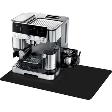 Imagem de Tapete de café expresso para acessórios Ninja Luxe Cafe Breville Acessórios para máquina de café expresso, 15,7 x 23,6 polegadas Tapete de café para bancada para cafeteira Ninja, preto