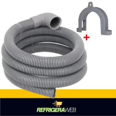 Imagem de Mangueira Saida Lavadora Curva Larga 2 Mts Com Curva - Refrigeraweb, 1