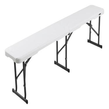 Imagem de Banco Dobrável Plástico Portátil 180Cm Vira Maleta Lifetime