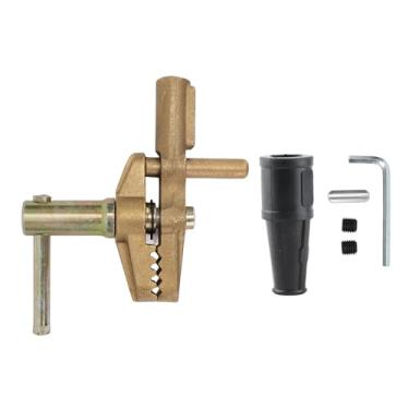 Imagem de Braçadeira de aterramento de cobre 800A com manga de borracha para máquinas de solda - arco de argônio, arco submerso, resistência, soldagem de pino - fácil instalação e construção de latão durável