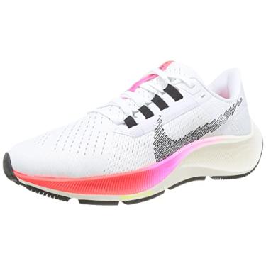 Imagem de Nike Tênis feminino de ginástica, Branco Preto Futebol Cinza Rosa Explosão, 41