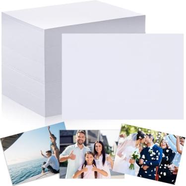 Imagem de Fainne 600 folhas de papel fotográfico 21,6 x 28 cm brilhante dupla face 24,5 kg 9,5 mil 200gsm papel fotográfico brilhante cartolina para impressão a jato de tinta, fazer fotos, calendário, cartões