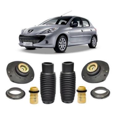 Imagem de 2 Kit Coxim Batente Dianteiro Peugeot 207 1.4 2010 2011 2012 - QualyKi