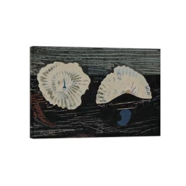 Imagem de Abstrato lona wall art pinturas famosas-Flores concha-Poster e impressões para decoração casa pronta para pendurar 50x70cm20x27in Tela Embrulhada