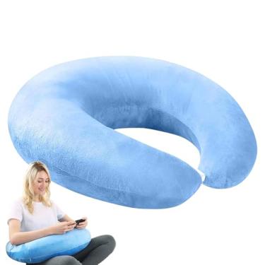 Imagem de Almofada de Colo,Almofada de Crochê para Apoio de Colo | Suporte Ergonómico para Leitura Vídeos Trabalho e Escritório em Casa Carro