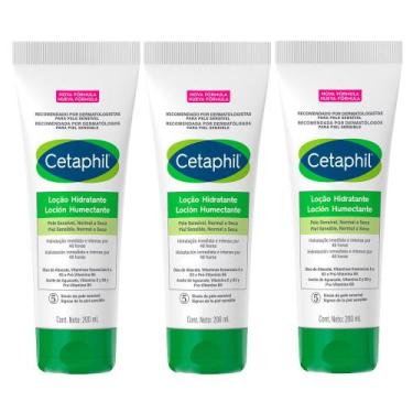 Imagem de Kit 3 Cetaphil Loção Hidratante Pele Sensível, Norma a Seca 200ml