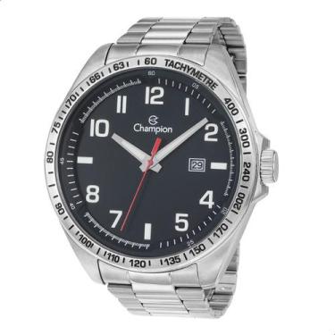 Imagem de Relógio Champion Masculino Prata Aço CA31720T Garantia de Um Ano