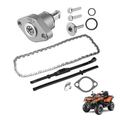 Imagem de JOYYANGFANG 45 elos 90 pinos GY6 guia de corrente de sincronização e conjunto tensor para Chinse Scooter Moped ATV Go Kart 4 tempos GY6 125cc 150cc 152QMI 157QMJ motor