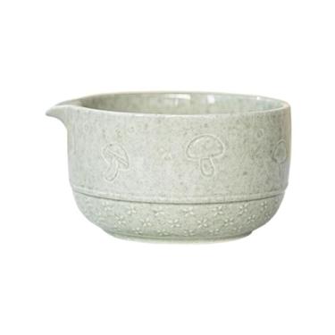 Imagem de ＫＬＫＣＭＳ Tigela japonesa Matcha 450ml, esmalte elegante, tradicional Chawan, ferramenta para fazer chá japonês, presente, tigelas de chá de porcelana com bico, Luz Verde