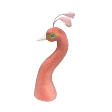 Imagem de Generic Cabeça de pavão modelo ornamento arranjo floral decoração artesanato casamento decoração de carro escultura para arranjo de mesa de noite, Rosa