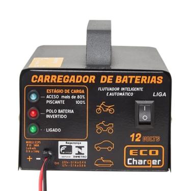 Imagem de Carregador de Baterias 12V - Inteligente com Flutuador - Acessórios para Carro e Moto