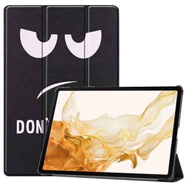 Imagem de Capa inteligente para Samsung Galaxy Tab S10+ 2024/Tab S9 FE+/S9+ 2023 de 12,4 polegadas, capa inteligente Ratesell leve com suporte triplo com função despertar/hibernar automaticamente, Don't Touch