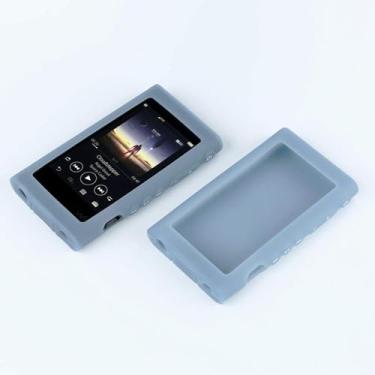 Imagem de Capa para Sony A55, capa protetora de silicone macio para Sony Walkman NW-A55HN A56HN A57HN A50 A55 A56 A57 (azul)