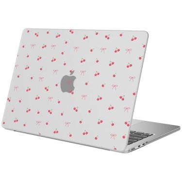 Imagem de BlHMCASE Compatível com MacBook Air de 15 polegadas 2025 2024 2023 versão M3 A3114 M2 A2941, capa dura protetora de cereja fofa para Mac Air 15
