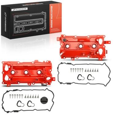 Imagem de A-Premium Substituição da tampa da válvula do motor para Infiniti Q50 Q70 2014-2018 EX35 2008-2012 FX35 G35 M35 Nissan 350Z, 3,5L V6 Gas DOHC naturalmente aspirado, esquerdo e direito, alumínio