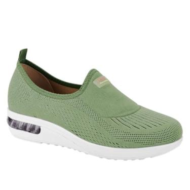 Imagem de Tênis Feminino Slip On Modare – Verde, Elástico com Bolha de Conforto, Leve e Casual – Tamanho 34