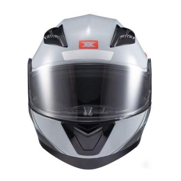 Imagem de Capacete Texx Escamot Gladiator V3 Makan Cinz Verm 58